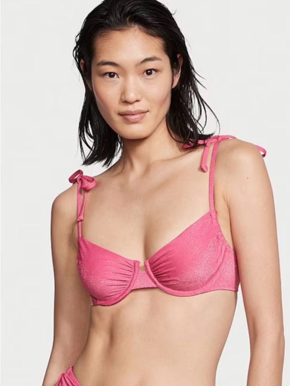Victoria's Secret | Pink Shine Forever Pink Shine Wired Bikini Top | Size 36C